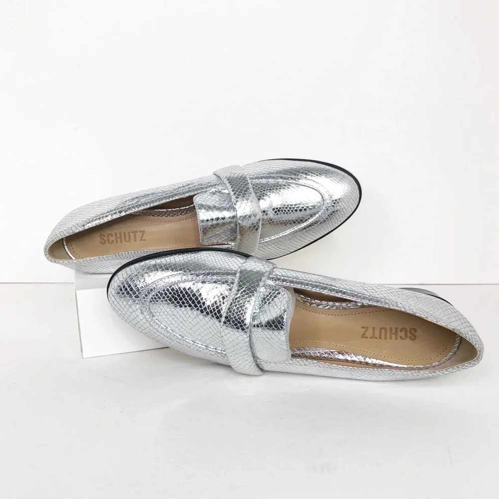 SCHUTZ silver metallic